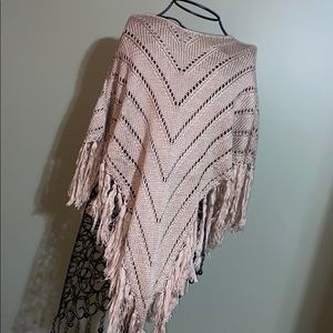 Fashion scarf poncho sweater